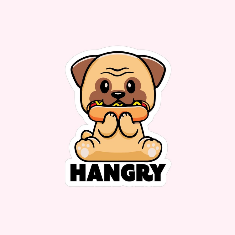 Hangry Dog Sticker