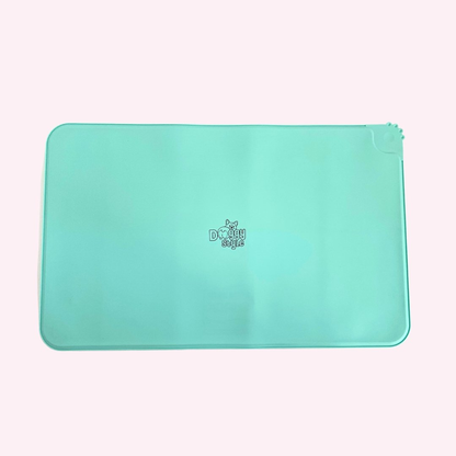 "I Am The Snack" Aqua Silicone Dog Feeding Mat