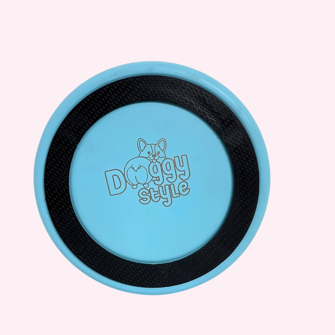 "Feed Me Human" Blue Stainless Steel Dog Bowl