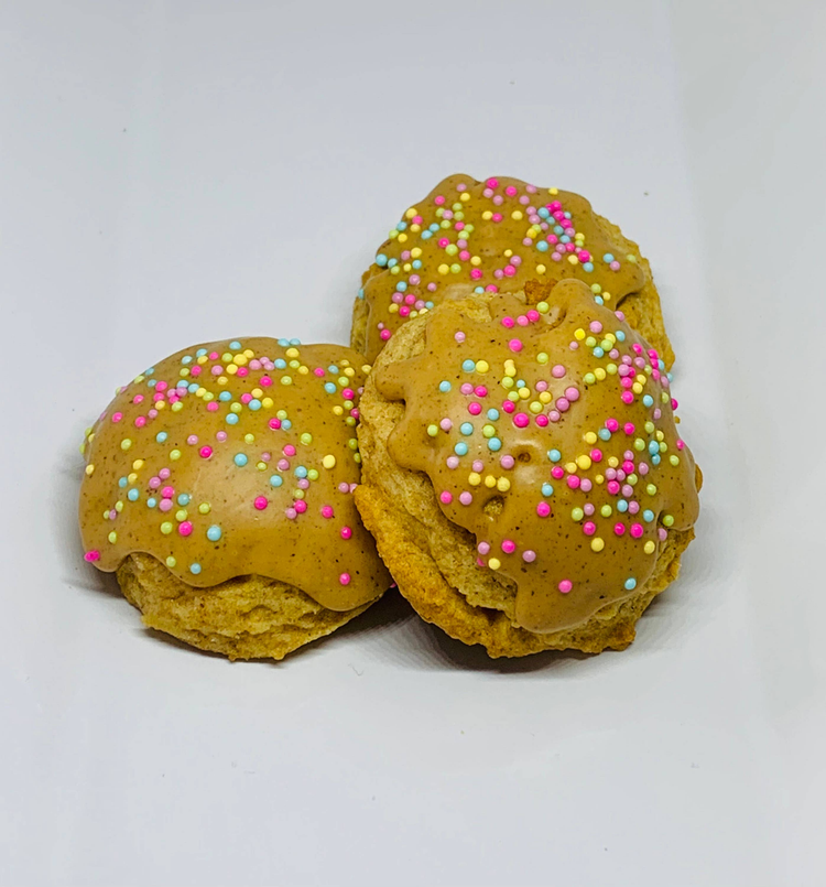 Peanut Butter Cake Balls — Dog Treats (Case of 12)