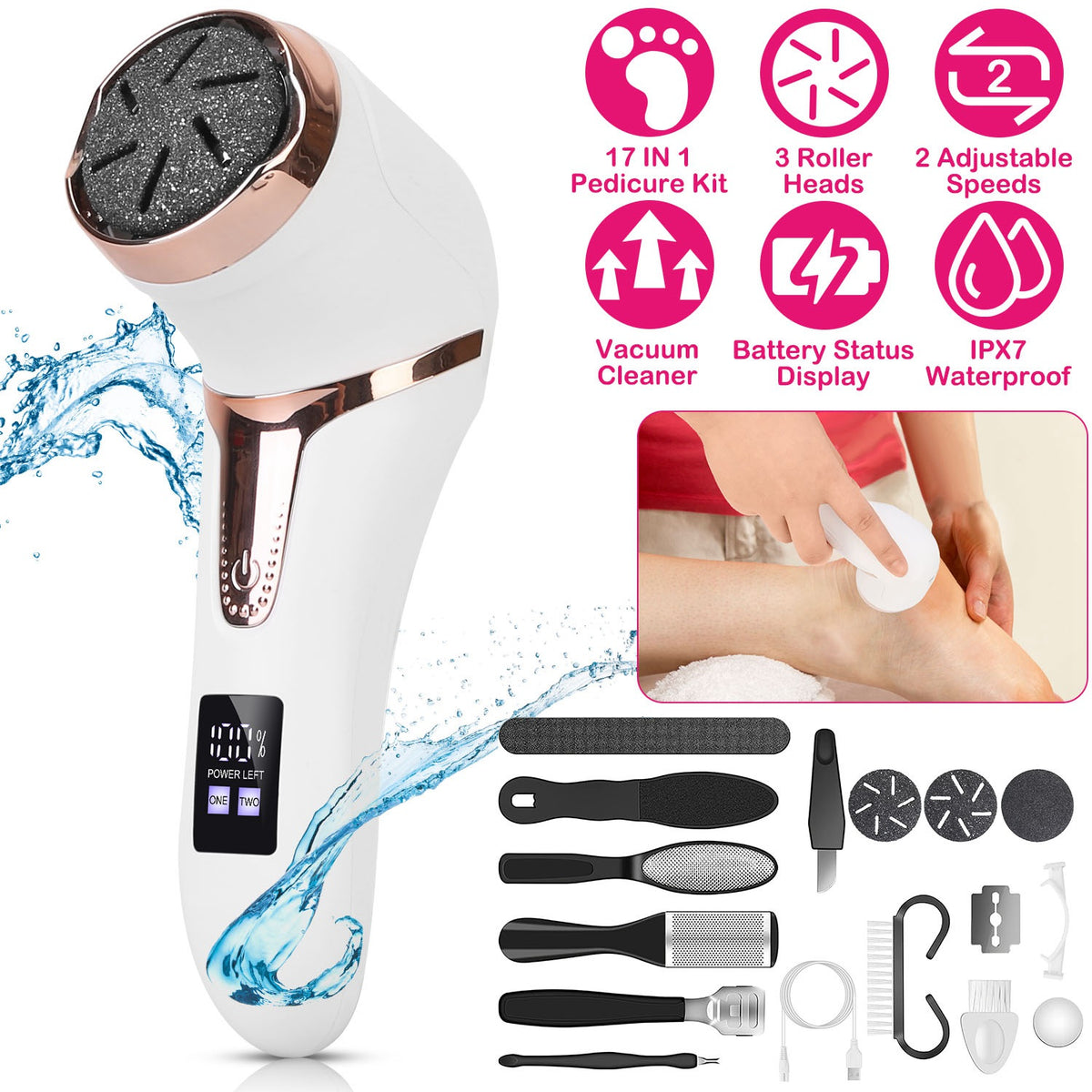 17 piece pedicure kit packaging box