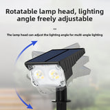 Solar Powered Outdoor Garden Lights with Adjustable Focus