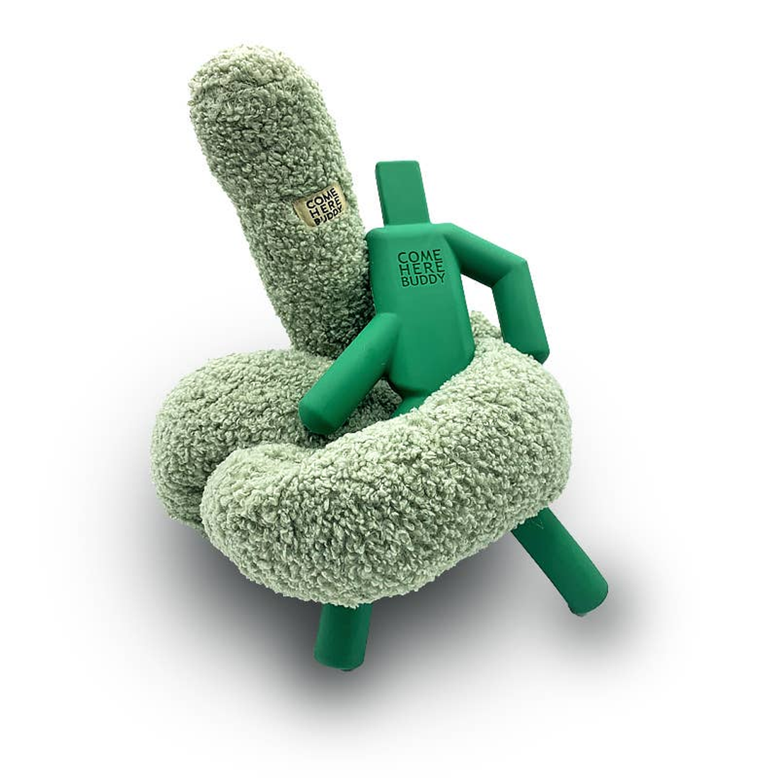 Come Here Buddy Knott Plush Dog Toy - Sage