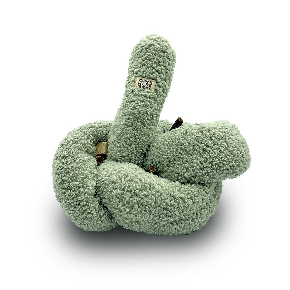 Come Here Buddy Knott Plush Dog Toy - Sage