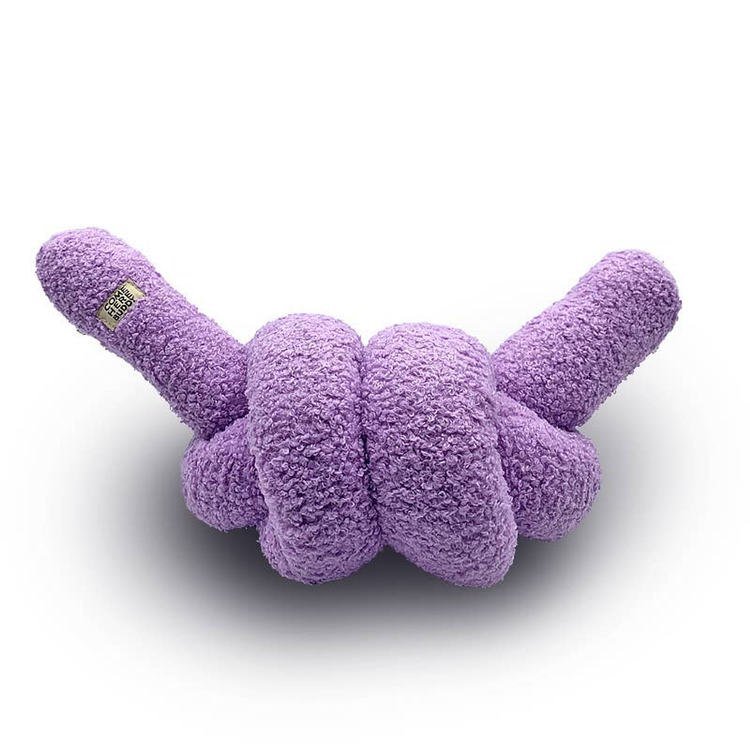 Come Here Buddy Knott Plush Dog Toy - Lilac