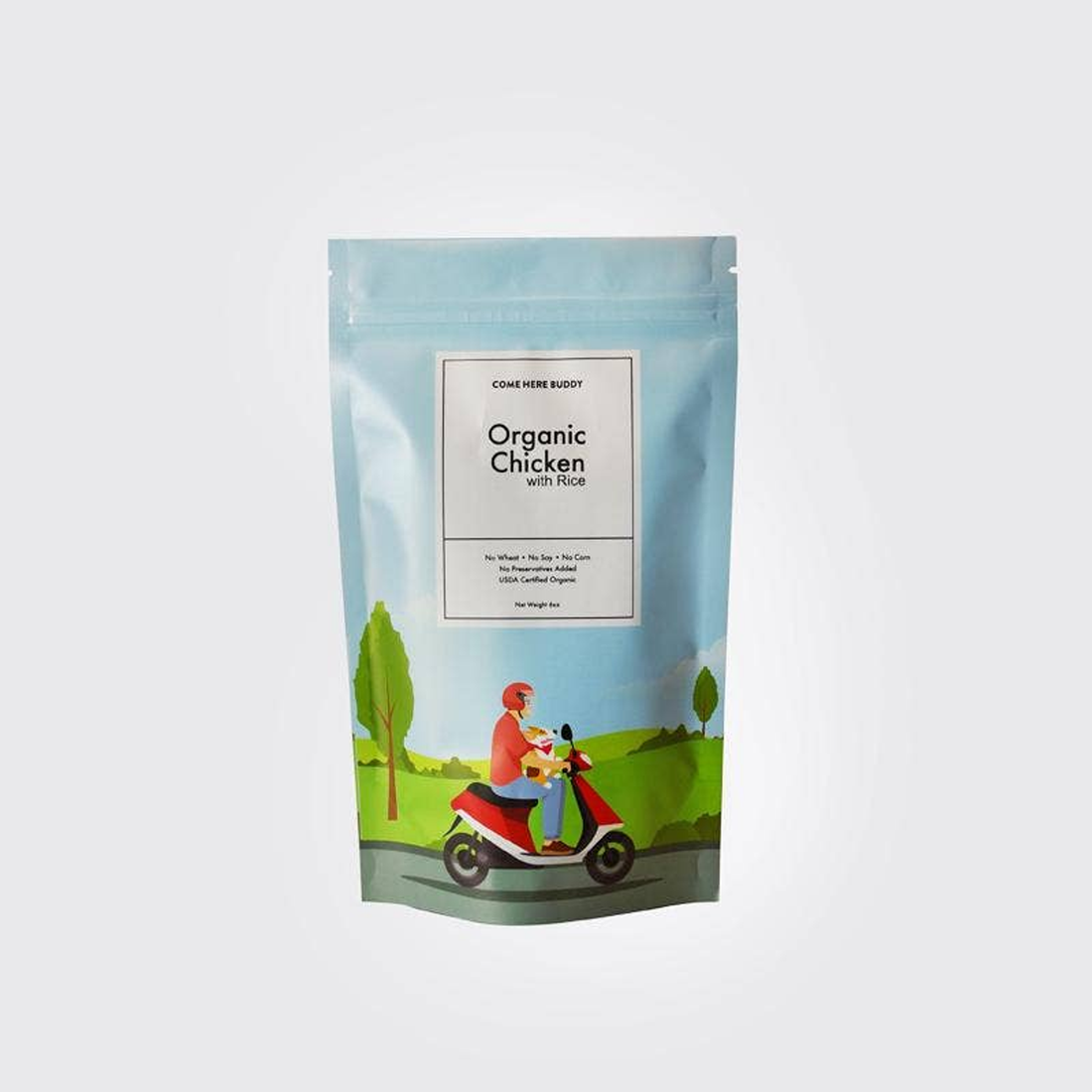 Come Here Buddy Organic Chicken with Rice Dog Treats 6oz