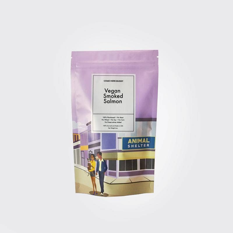 Come Here Buddy Vegan Smoked Salmon Dog Treats 6oz
