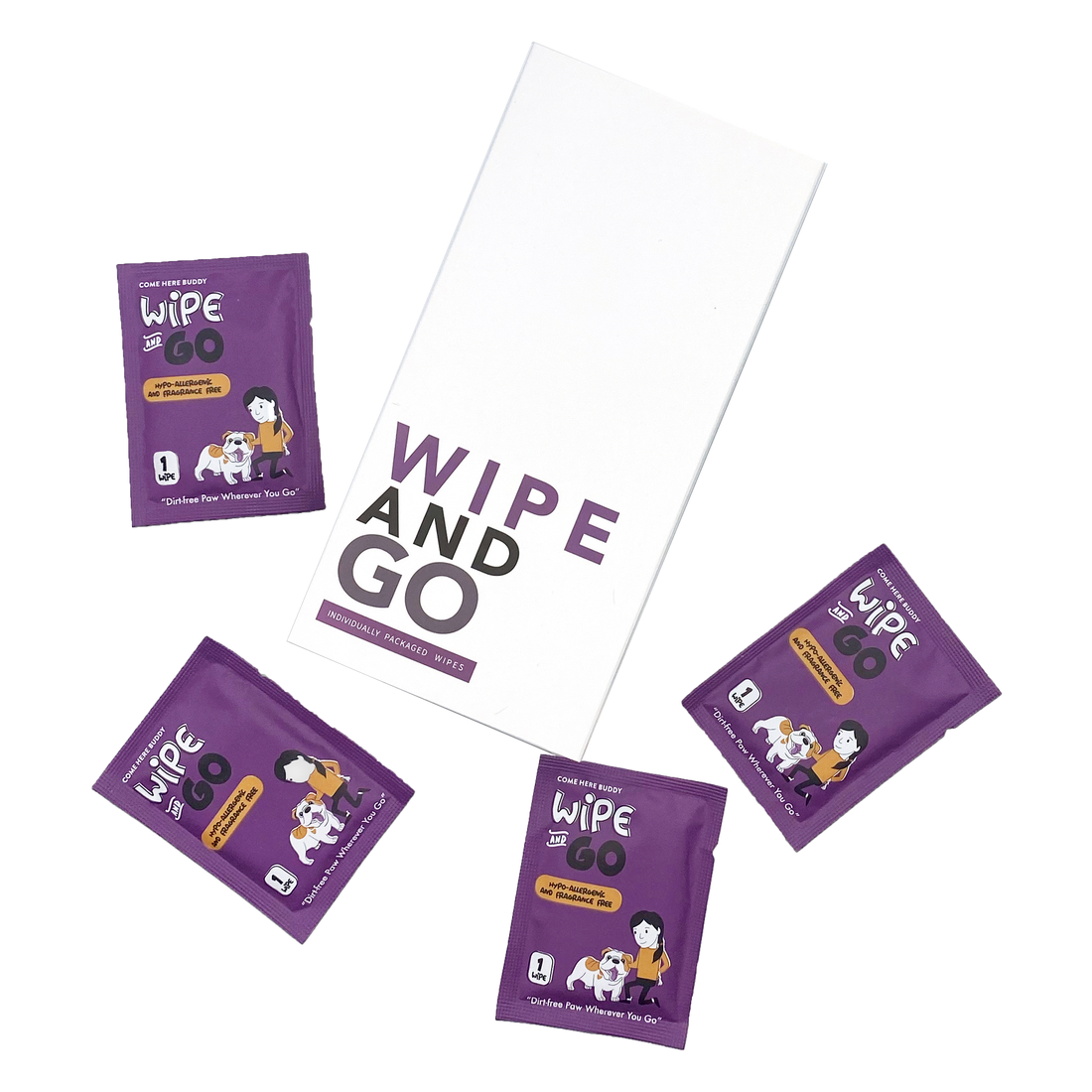 Come Here Buddy Wipe and Go Pet Wipes