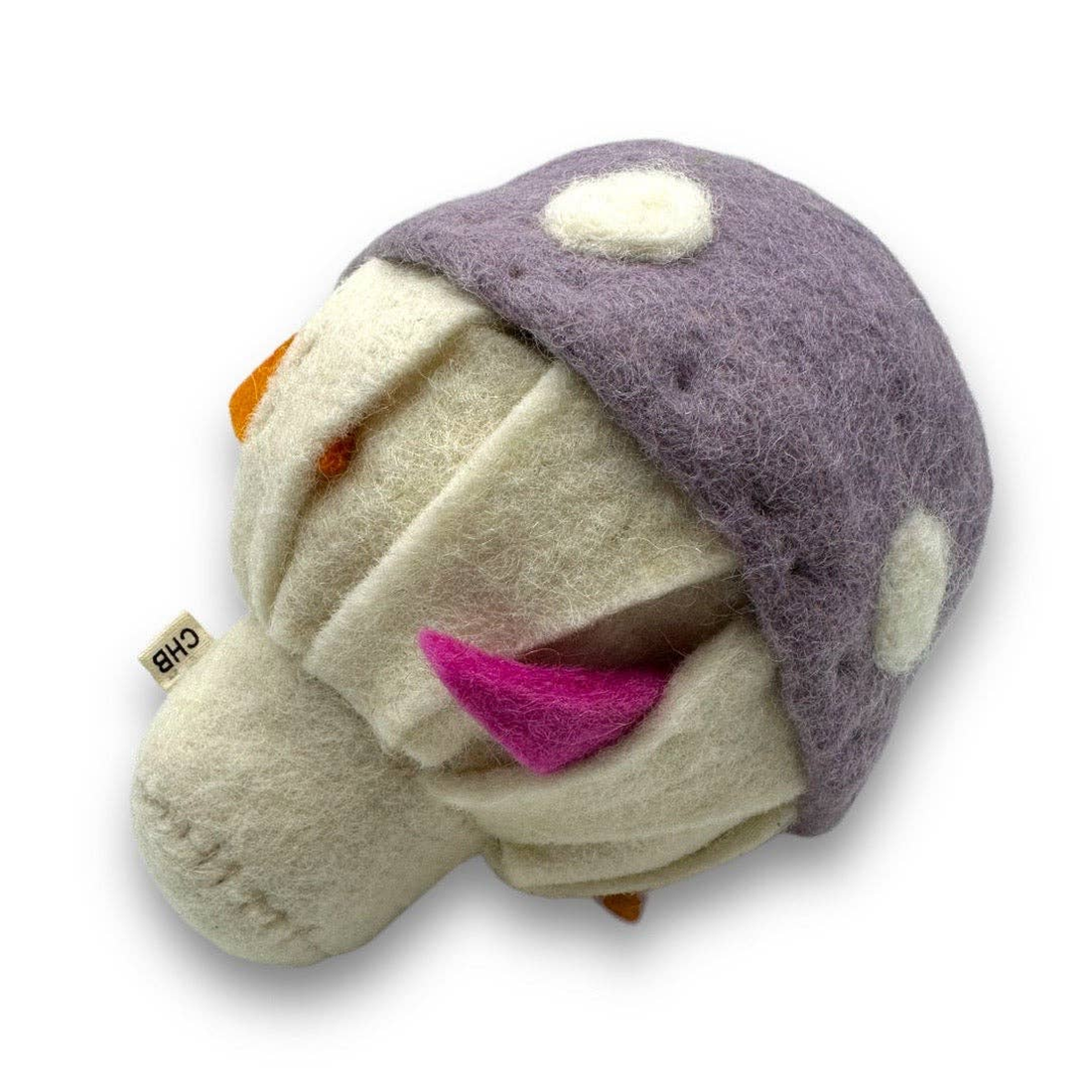 Come Here Buddy Mushroom Felt Dog Toy