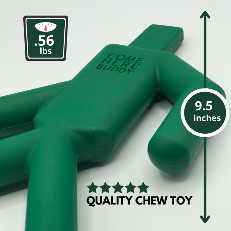 Natural Rubber Dog Chew Toy Set - Stop & Go