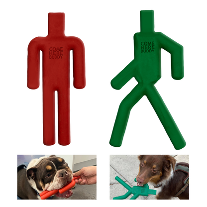 Natural Rubber Dog Chew Toy Set - Stop & Go
