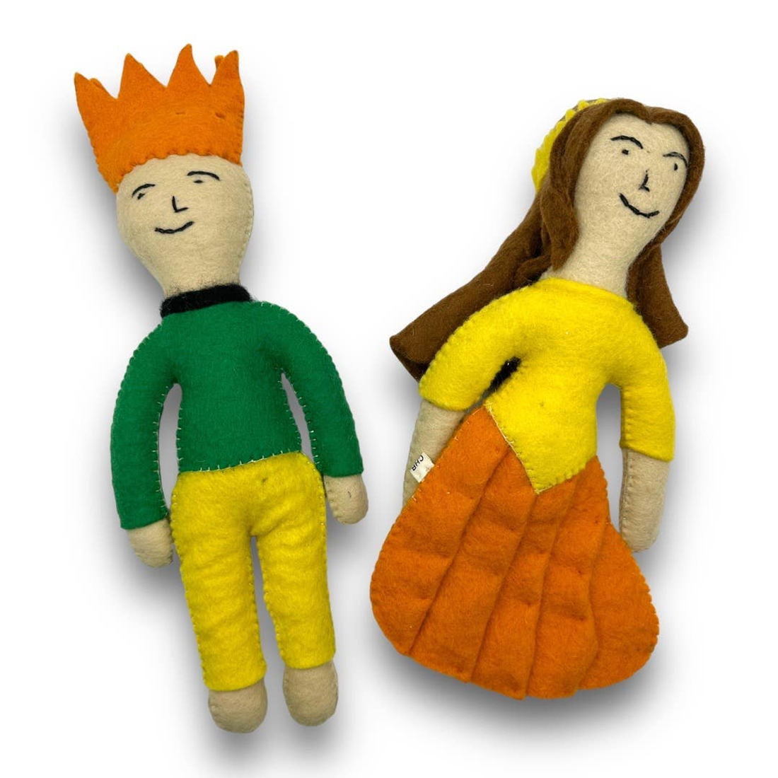 Come Here Buddy Prince and Princess Dog Felt Toys