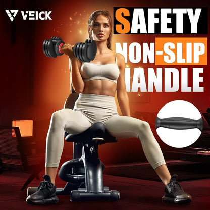 25lb adjustable dumbbell side profile view