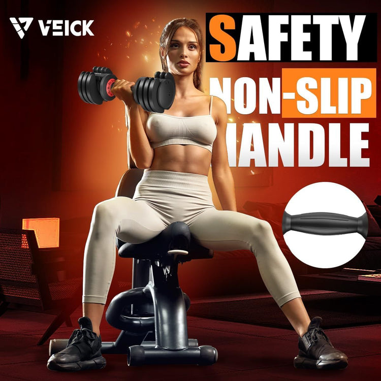 25lb adjustable dumbbell side profile view
