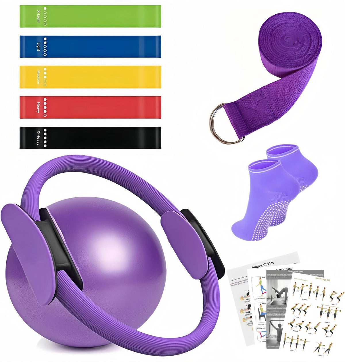 Pilates Ring and Ball Exercise Set