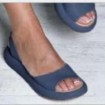Womens Flat Fish Mouth Sandals