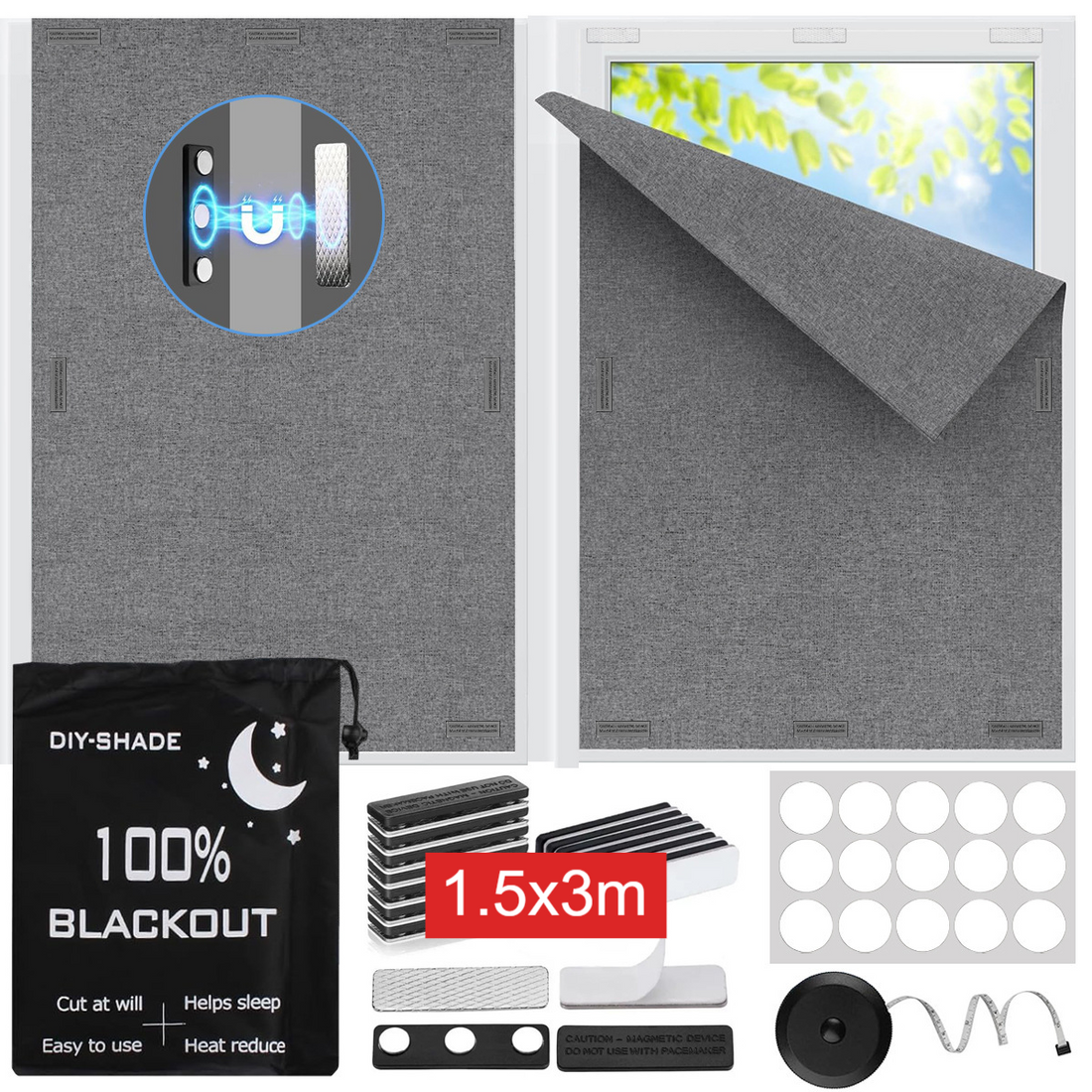 Portable blackout curtains