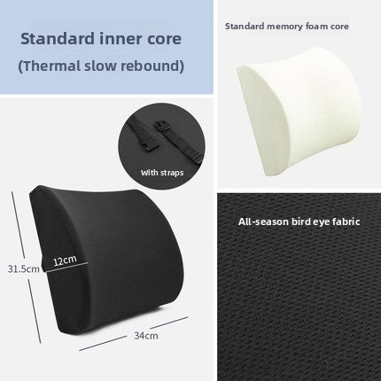Back support cushion with cotton fabric