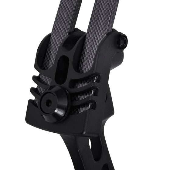 Compound bow grip and riser detail