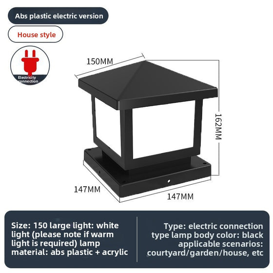 Solar Powered Outdoor Pillar Light Garden & Outdoor product image 3