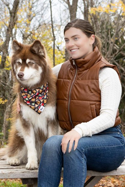 Woodland Tales Dog Bandana & Keychain Set