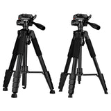 Adjustable Camera Tripod with Removable Gimbal for Phone and DSLR