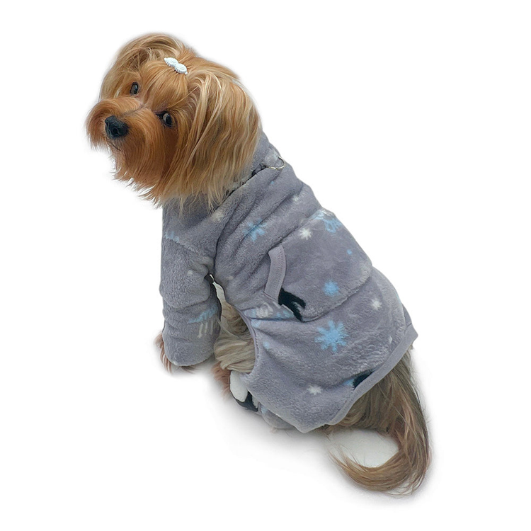 Ultra Thick Plush Penguins Turtleneck Dog Pajamas - S to XL