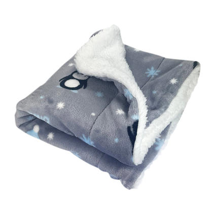 Ultra Thick Plush Penguins Dog Blanket - Large