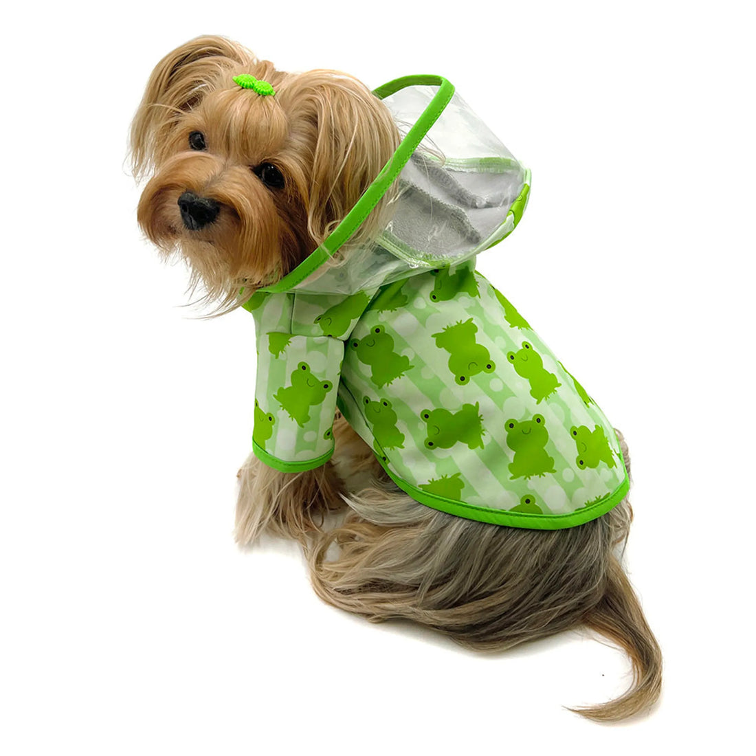 Froggy raincoat with fleece lining, full view