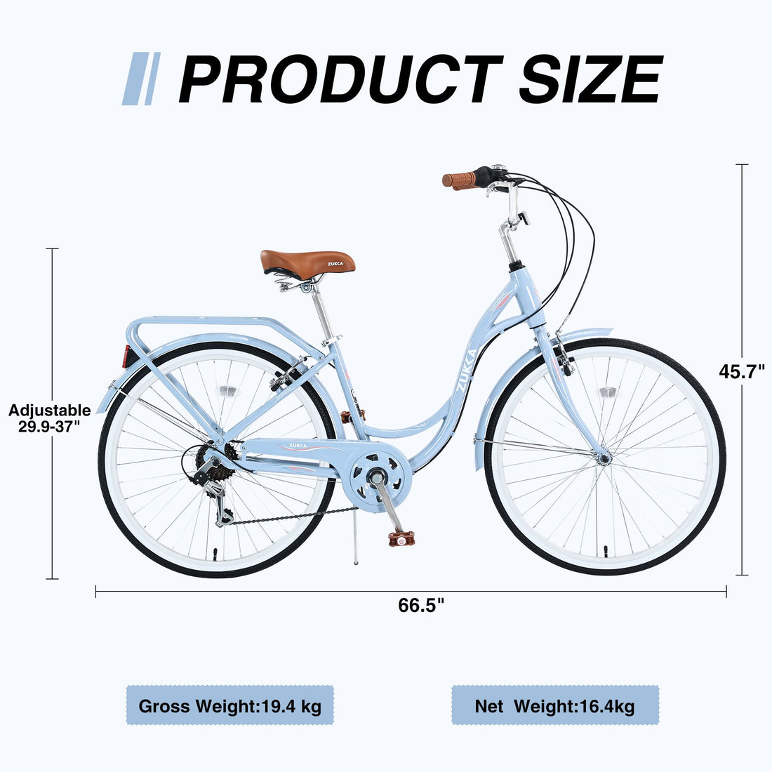 26" Ladies 7-Speed Cruiser Bike ladies 7-speed cruiser bike angle 6