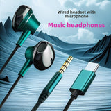 Metal In-Ear Wired Headphones with Microphone