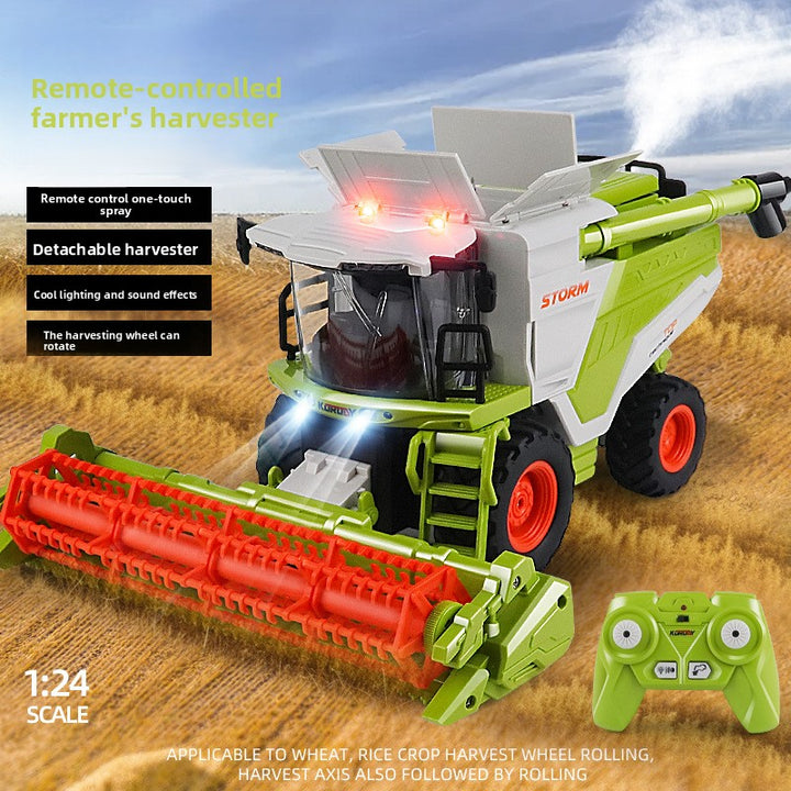 Corn and Wheat Harvester with Lighting