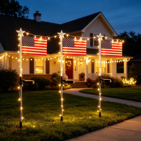 Solar Flag Ground Lights Garden & Outdoor product image 3