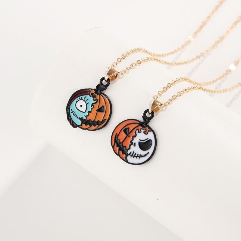 Cartoon Halloween Necklace Set