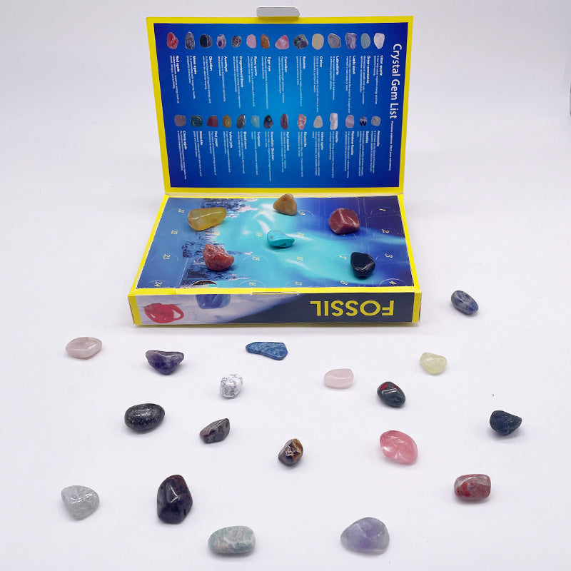 Advent Calendar 2024 Mineral Gift Box with 24 Days Surprise Stones