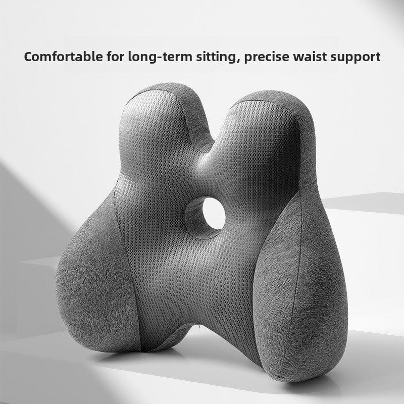 Ergonomic Lumbar Support Cushion Chair Pad