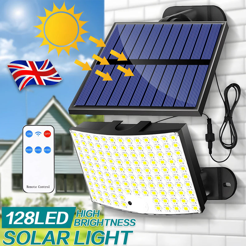 LED solar motion sensor outdoor wall light