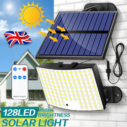 LED solar motion sensor outdoor wall light