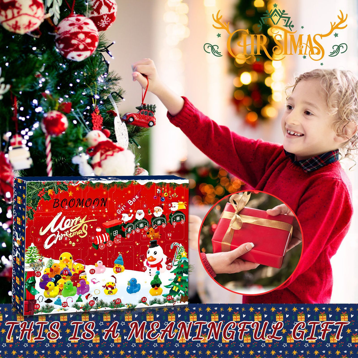 Christmas Rubber Duck Toy Advent Calendar