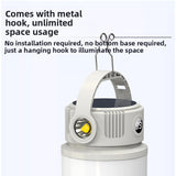 Solar-powered outdoor rechargeable camping light