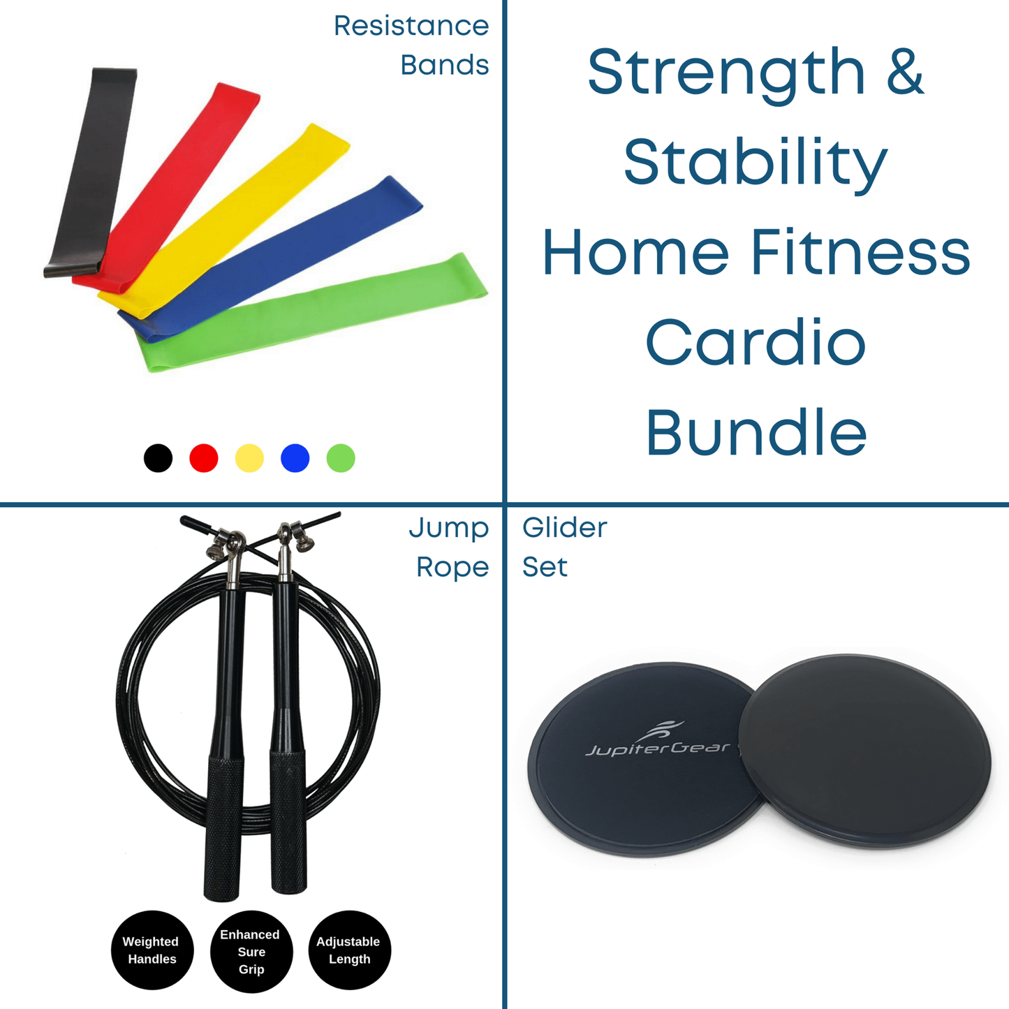Strength and Stability Home Fitness Cardio Bundle