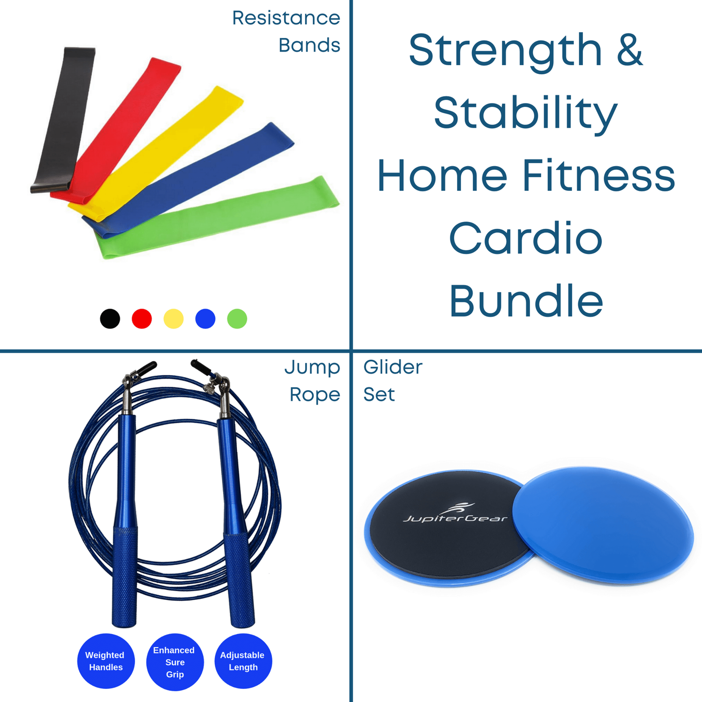 Strength and Stability Home Fitness Cardio Bundle