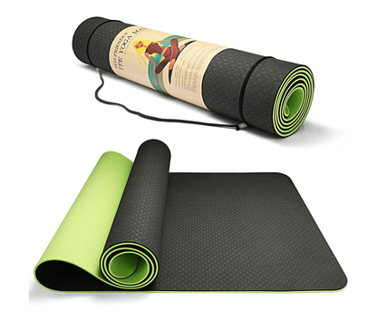 JupiterGear Eco-Friendly Reversible Yoga Mat with Carrying Strap