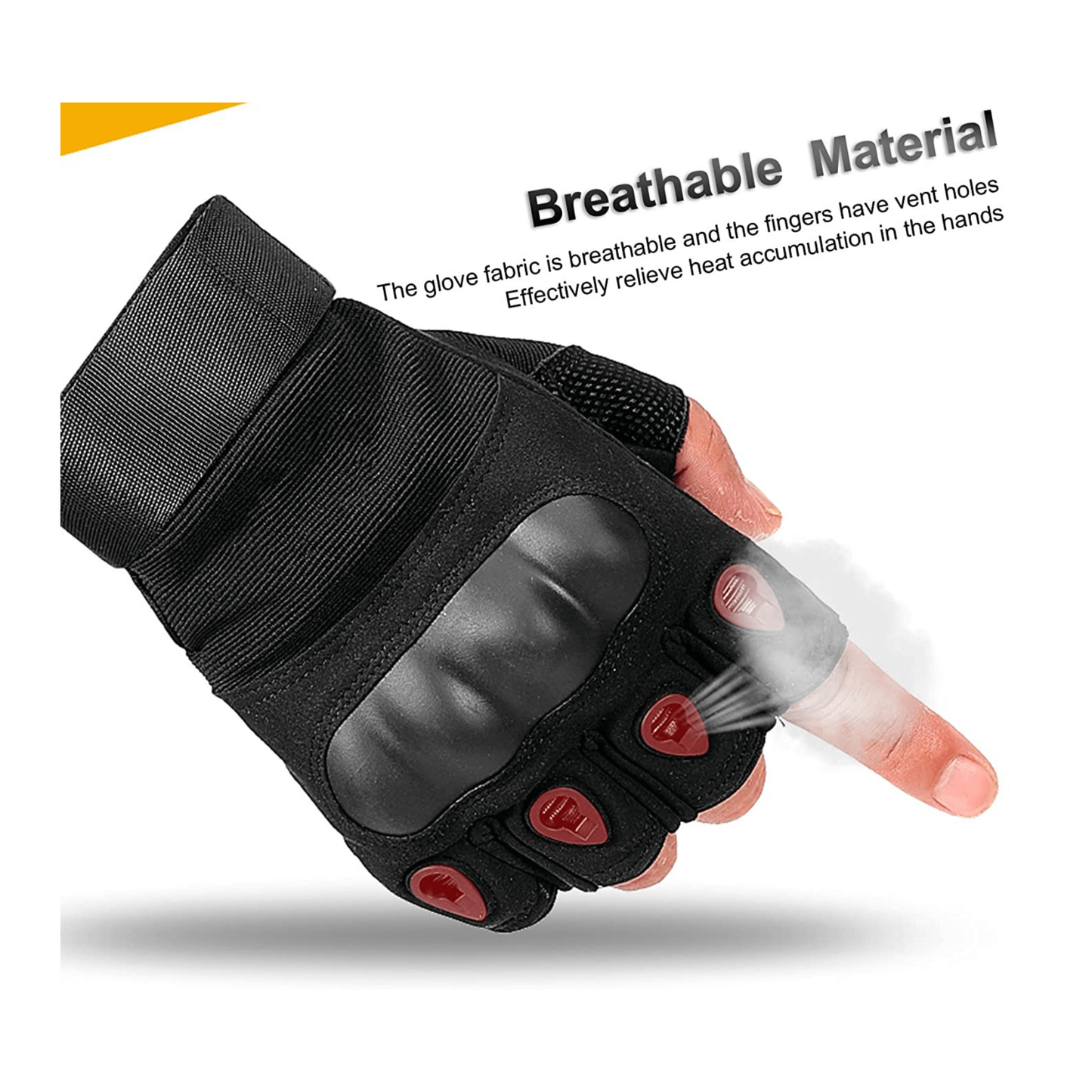 JupiterGear Tactical Military Fingerless Airsoft Gloves