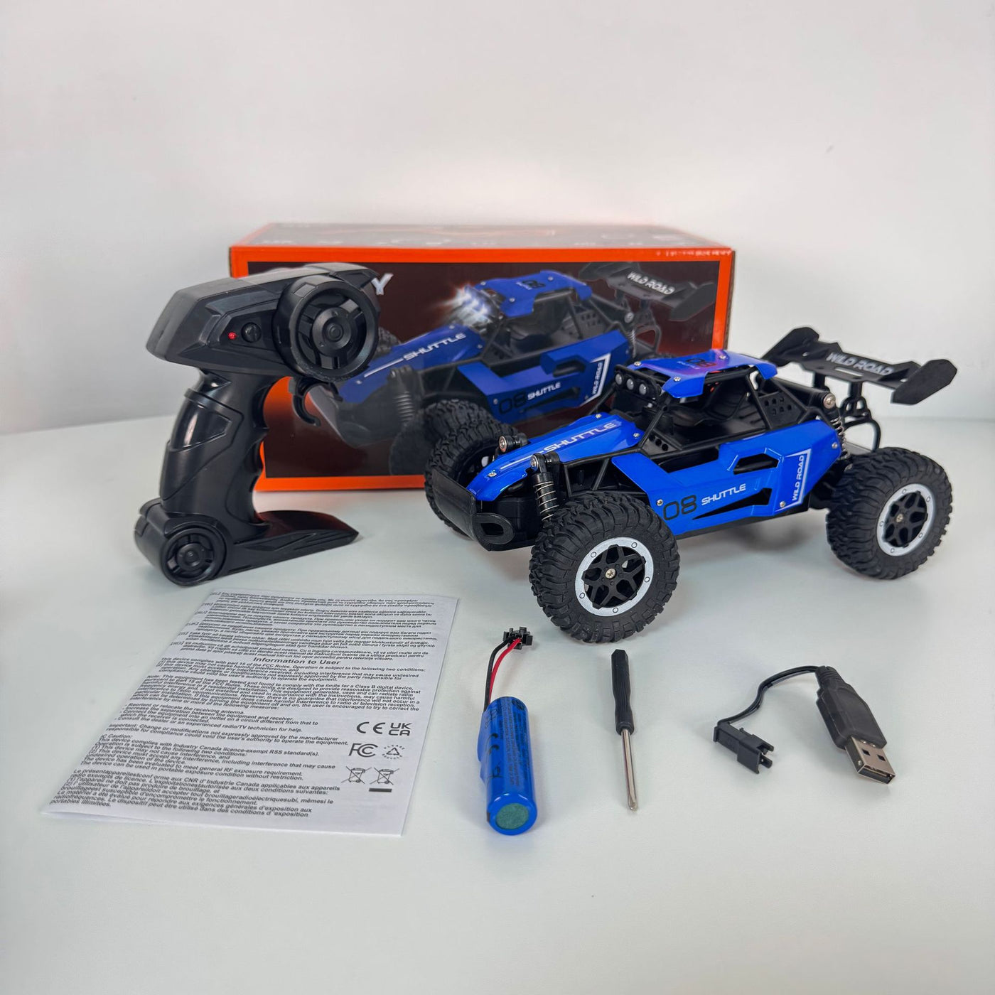 Alloy Off-Road Remote Control Car with LED Lights