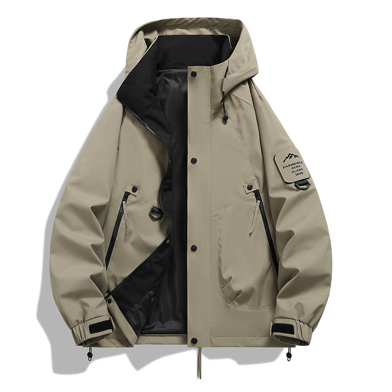 Mens Hooded Windproof Jacket