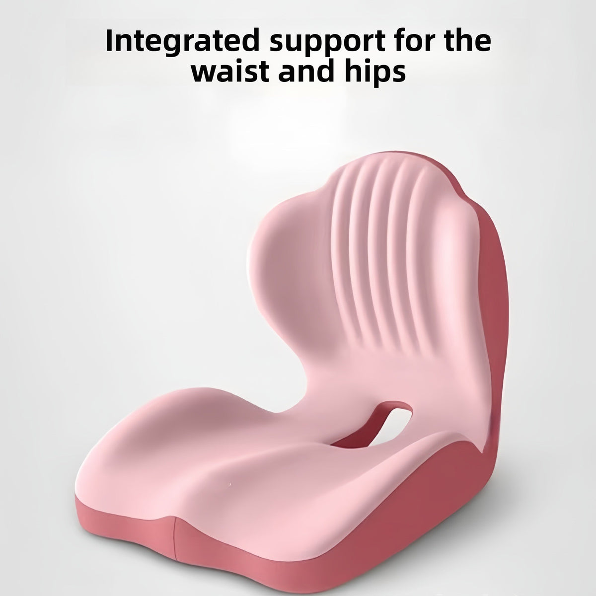Seat cushion and backrest integrated together