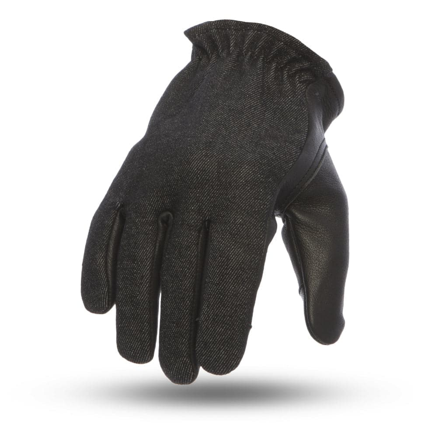 2-Tone Roper Gloves - Black Denim