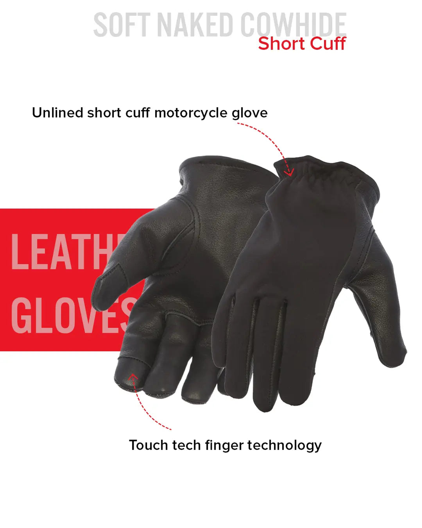 2-Tone Roper Gloves - Black Oxblood