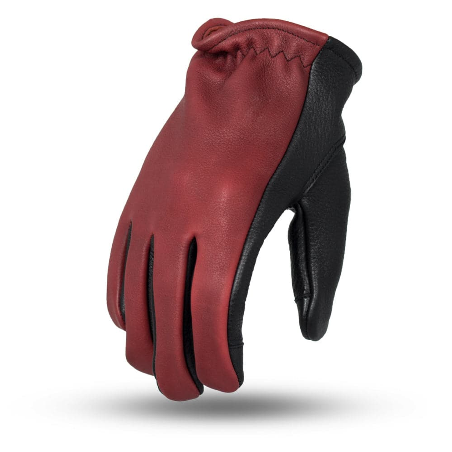 2-Tone Roper Gloves - Black Oxblood